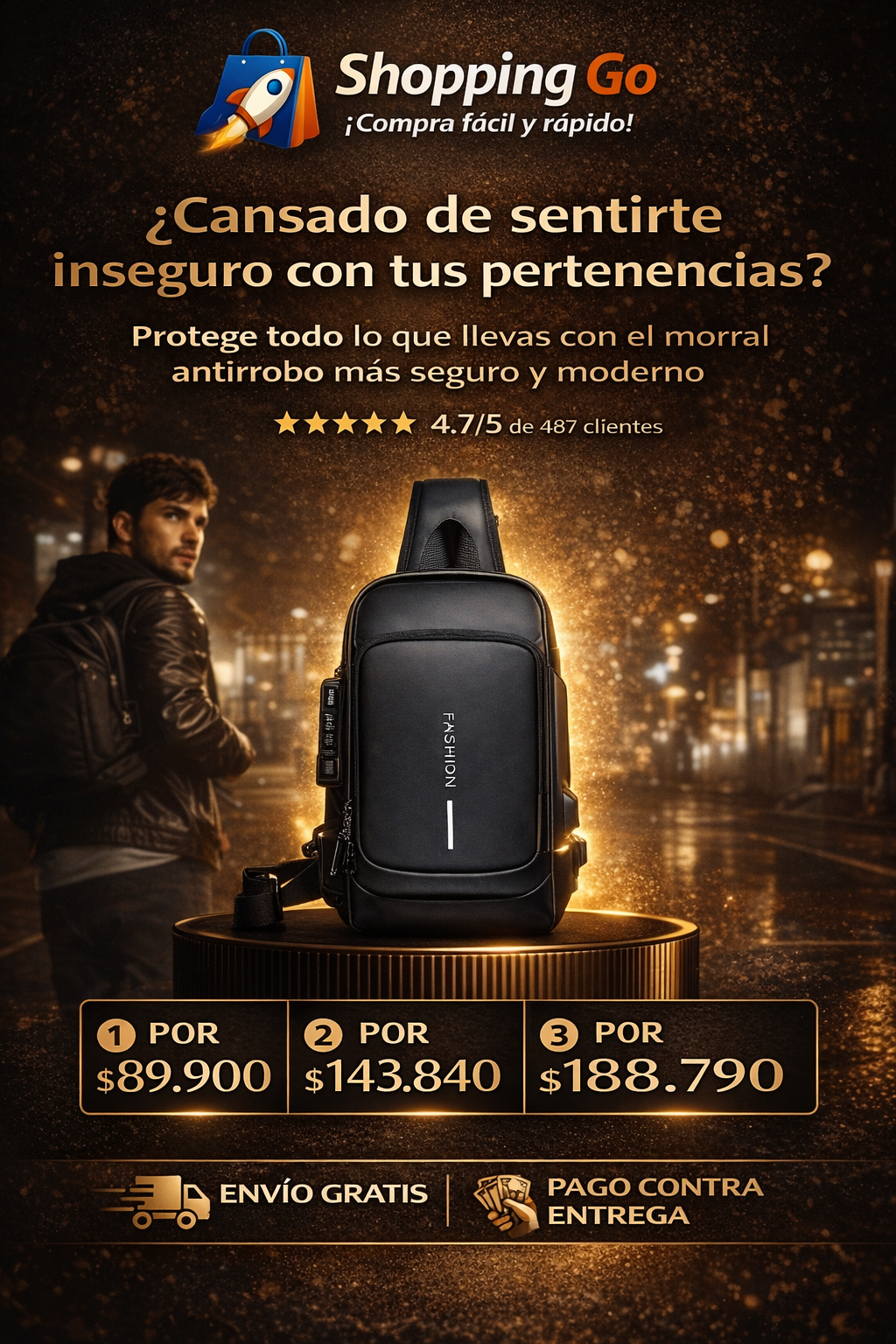 Titan Shield: Pechera Antirrobo Premium