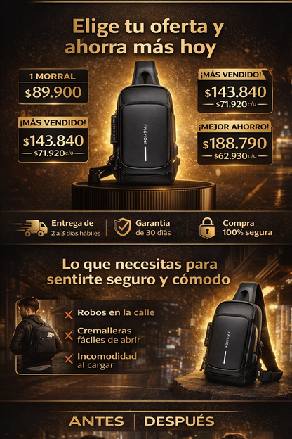 Titan Shield: Pechera Antirrobo Premium