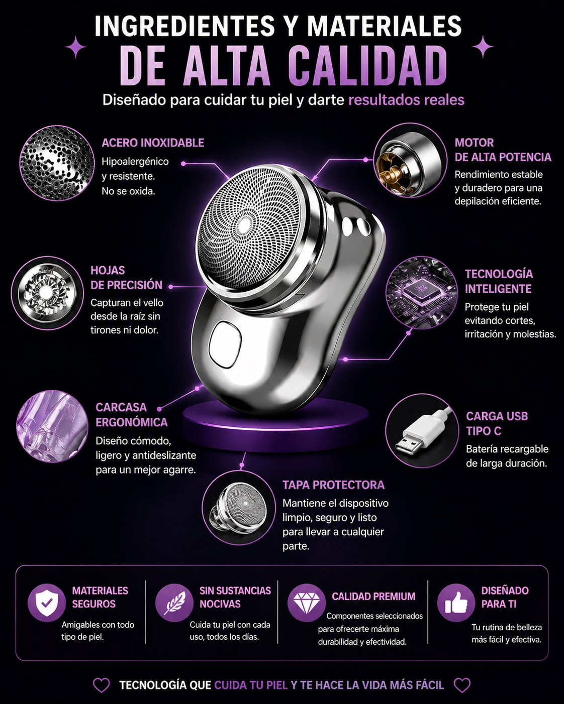Maquina Mini Afeitadora Elecctrica