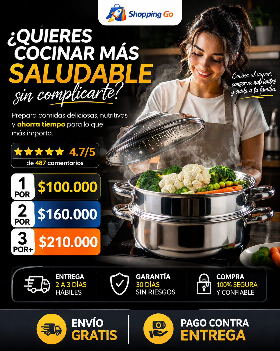 Olla de Cocina al Vapor