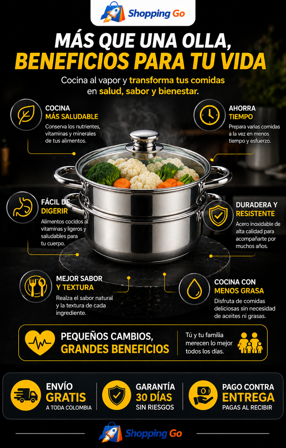 Olla de Cocina al Vapor
