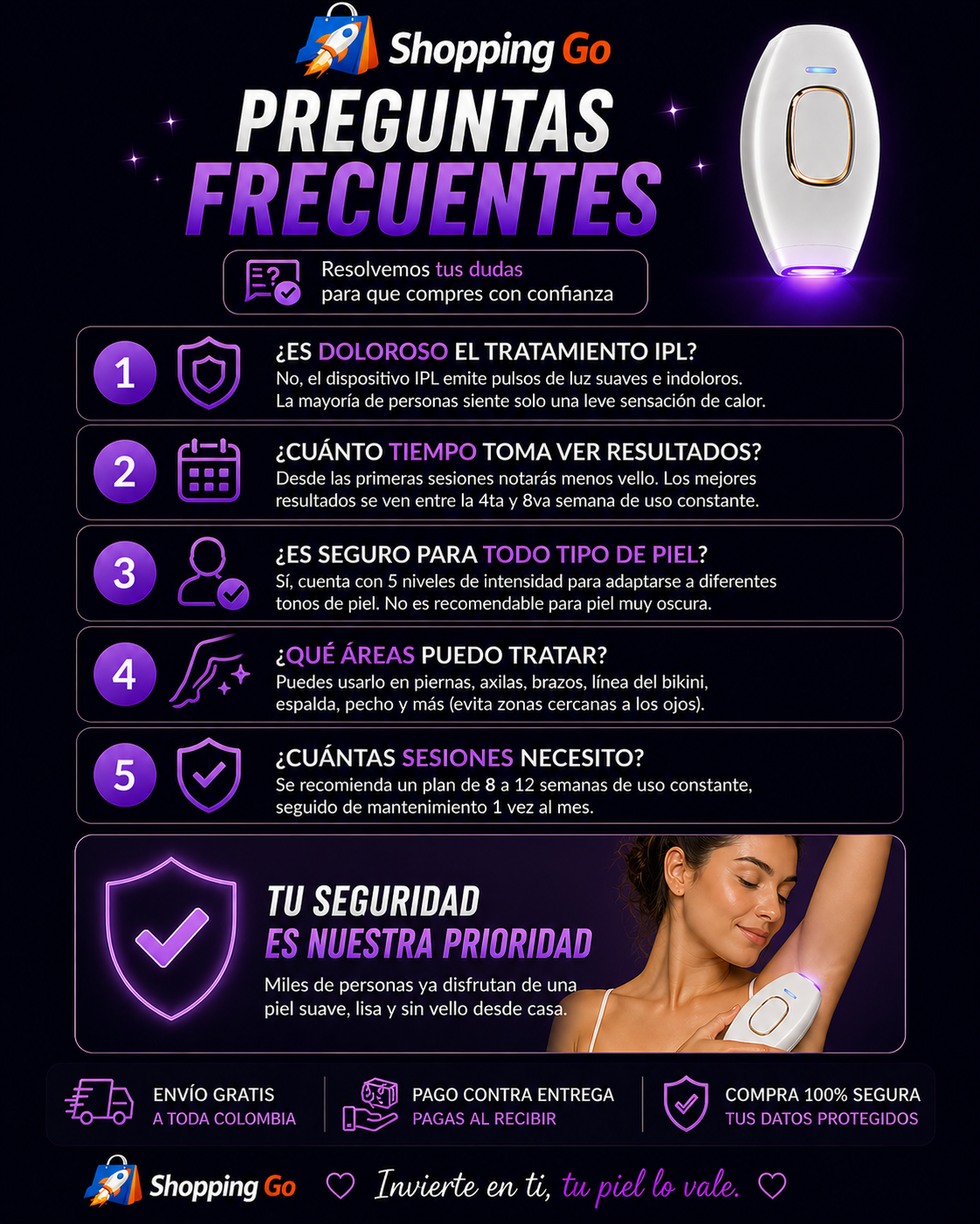 DEPILADORA LASER IPL