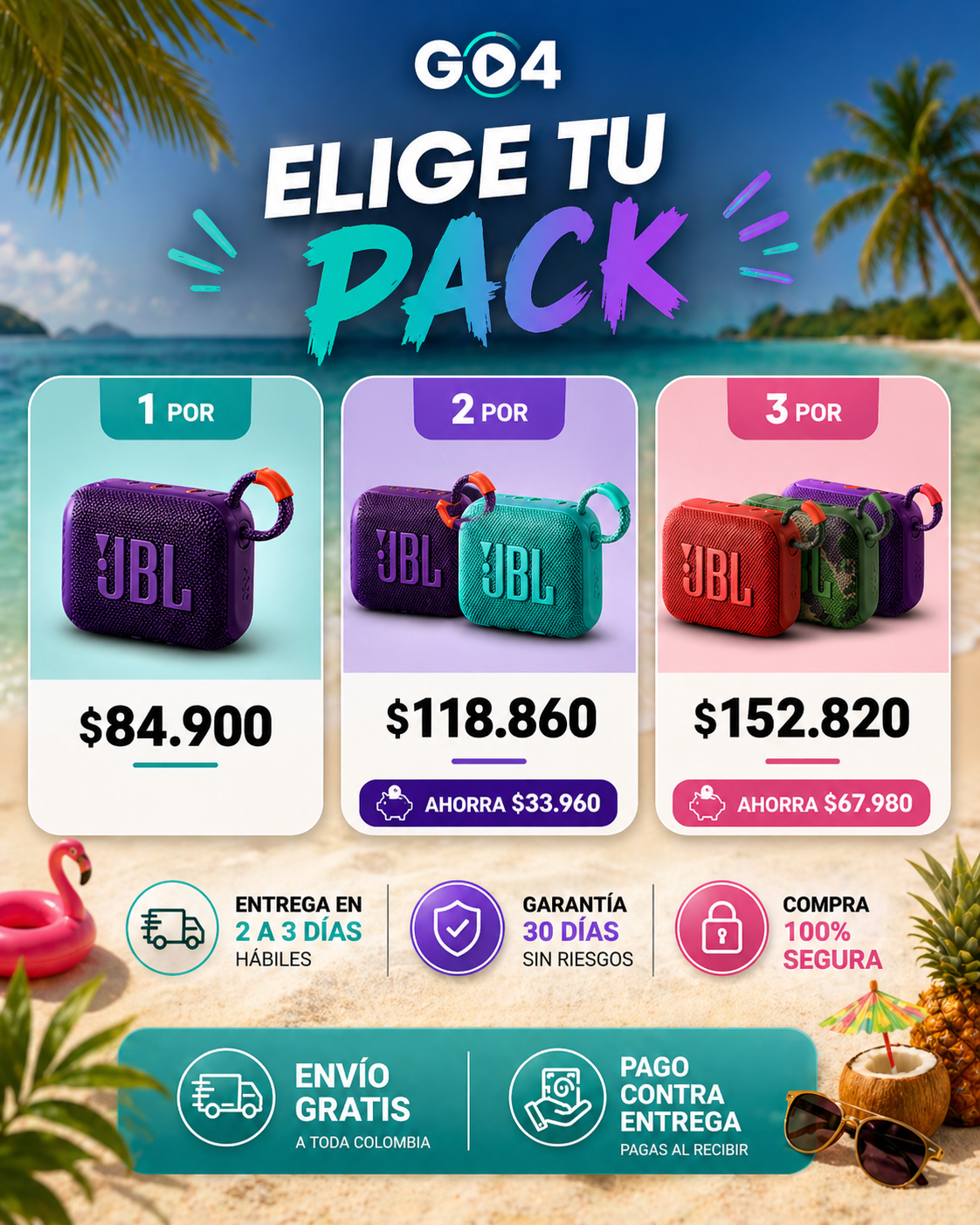 Parlante JBL GO4