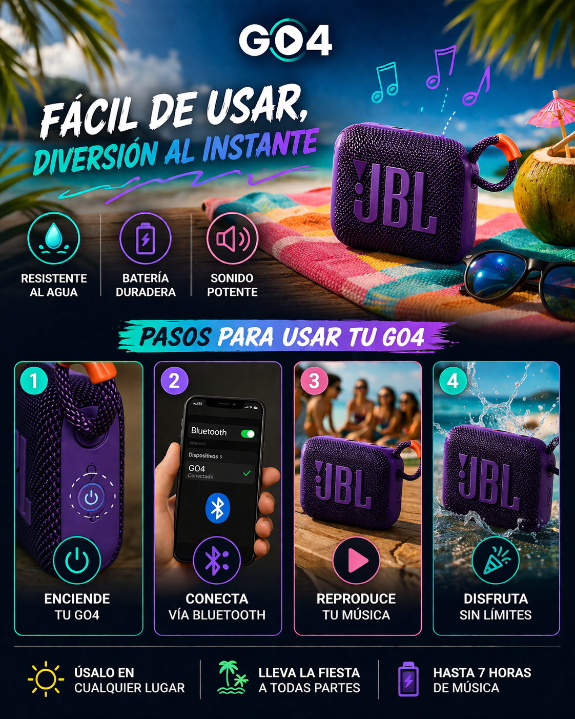 Parlante JBL GO4
