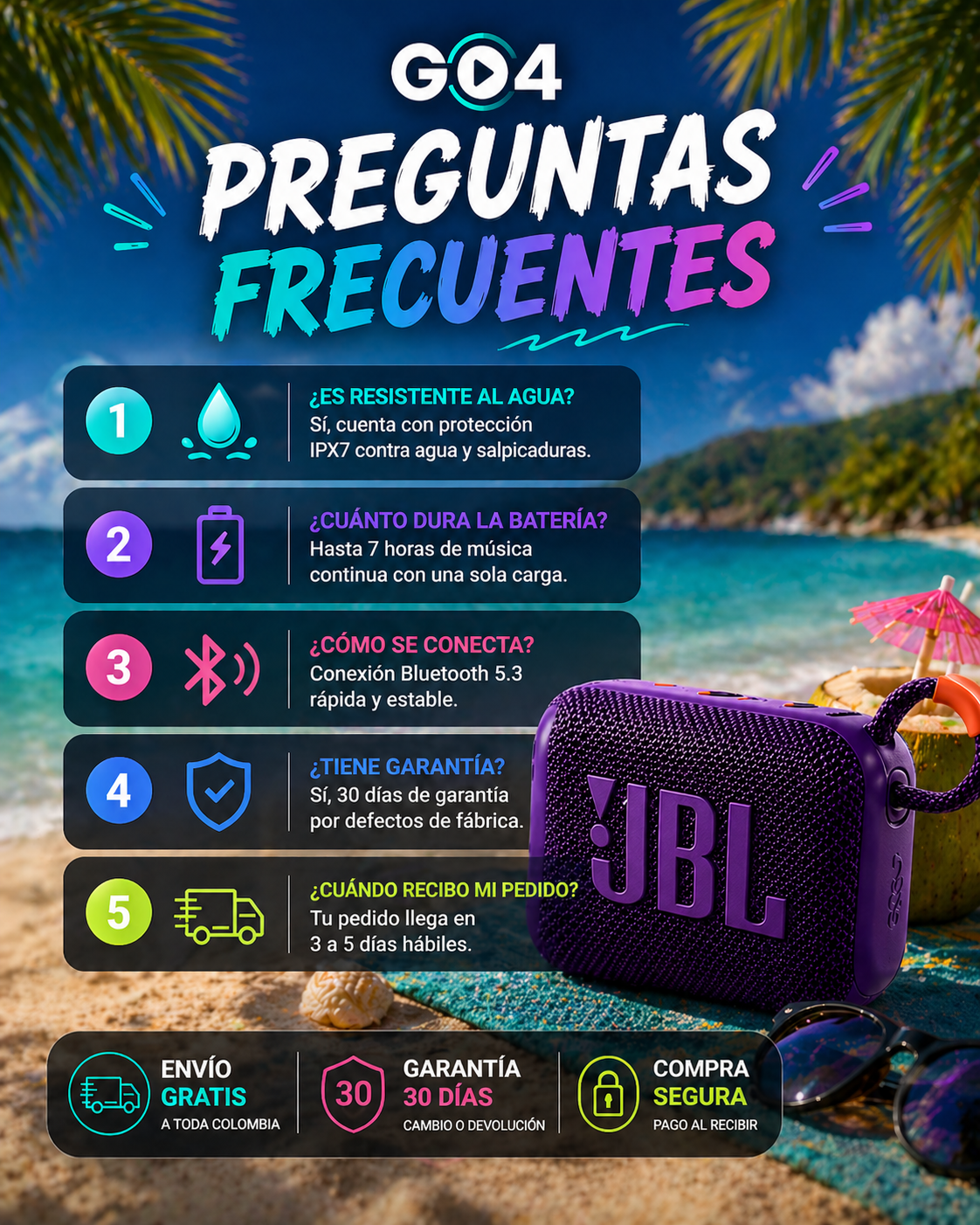 Parlante JBL GO4